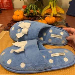 Laura Ashley XL polka dot slippers
